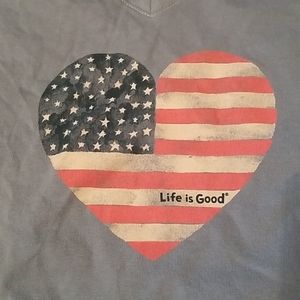 NWTs Life is Good Americana Love crusher tee
